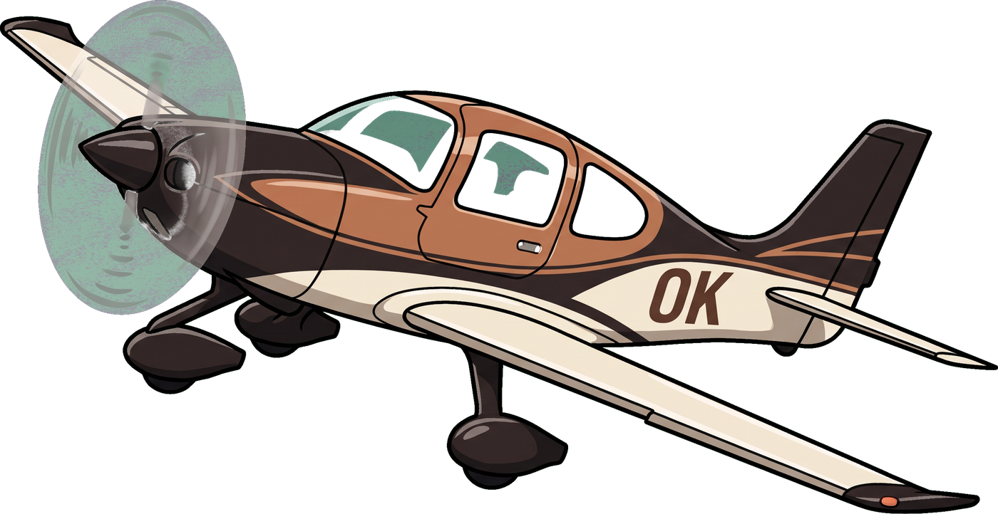 Cirrus SR22, the bigger of the two